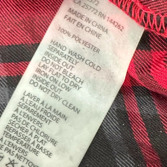 Women’s Dex Red And Black Plaid Spaghetti Strap Dress Size Medium - Picture 8 of 10